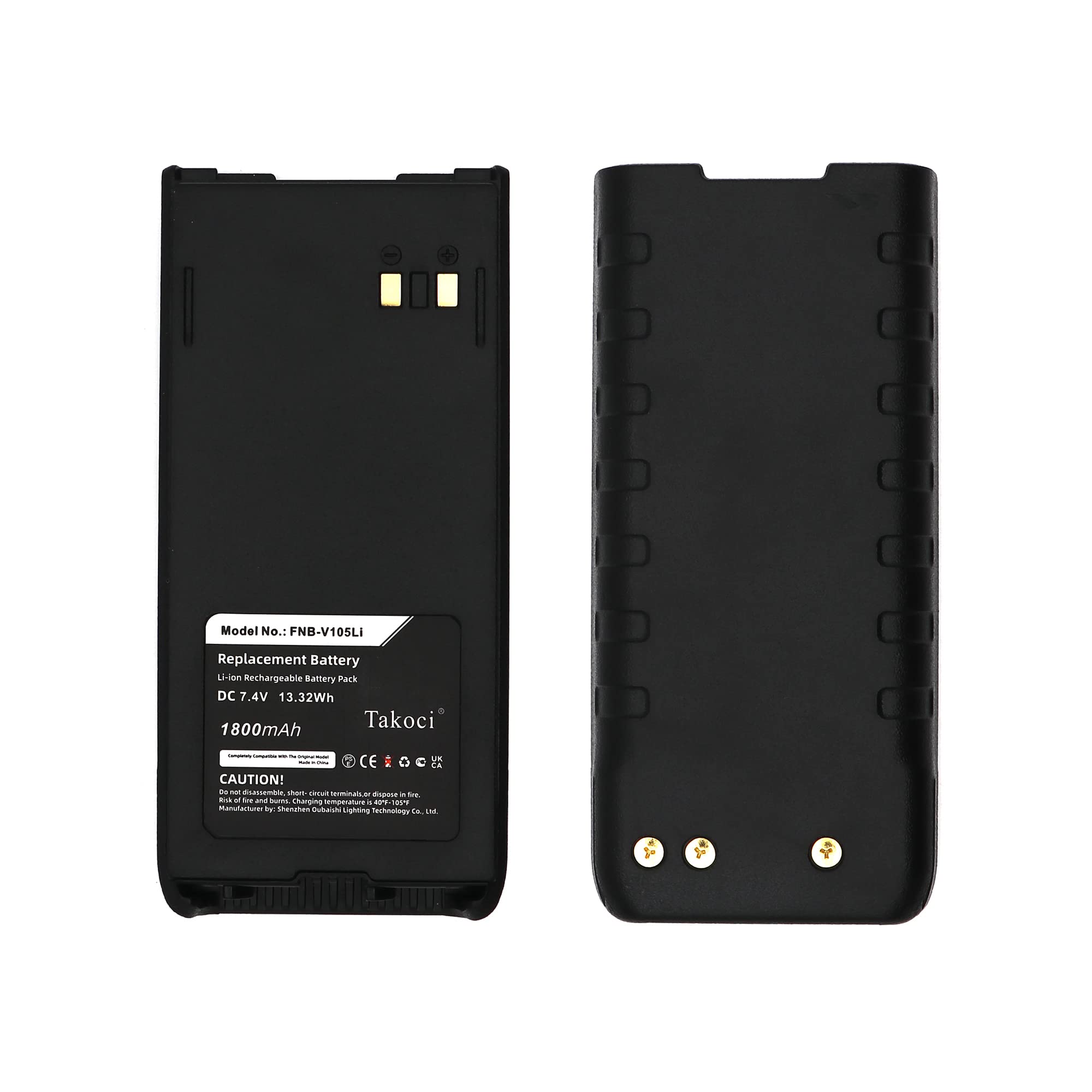 Amazon.com: Gikysuiz 2-Pack 7.4V 1800mAh FNB-V105Li Radio Battery